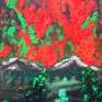 Vibrant, colorful, powerful with all its reds and oranges! 


*Original is painted on a thin, flat canvas.