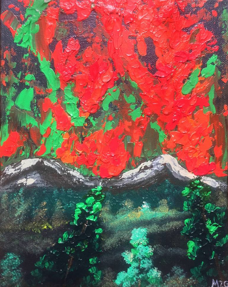 Original Abstract Nature Painting by Melpomeni Georgeadis