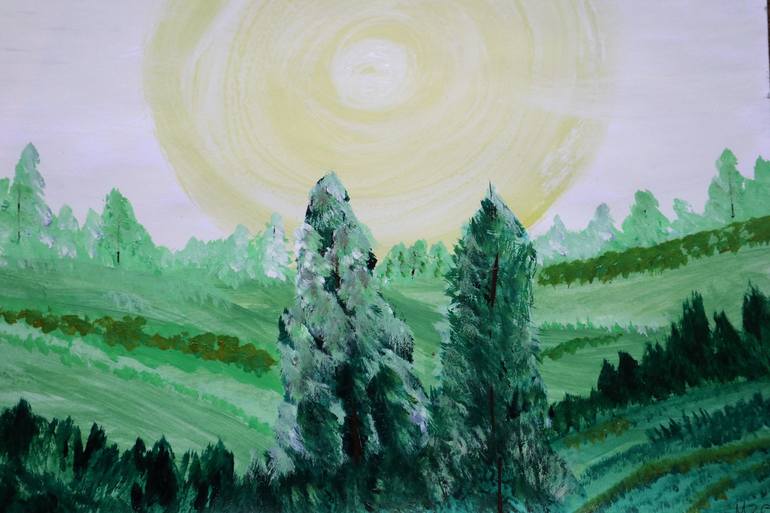 Original Fine Art Nature Painting by Melpomeni Georgeadis