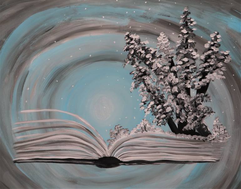 Original Impressionism Fantasy Painting by Melpomeni Georgeadis