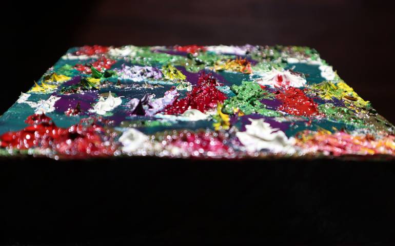 Original Impressionism Abstract Painting by Melpomeni Georgeadis