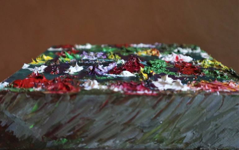 Original Impressionism Abstract Painting by Melpomeni Georgeadis