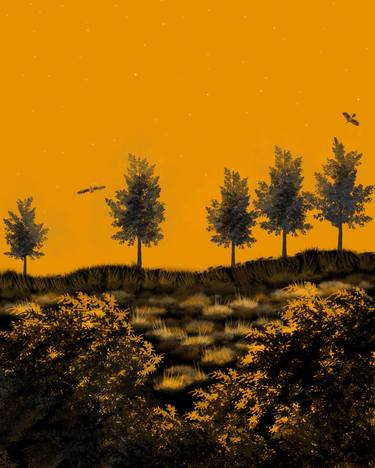 Print of Landscape Digital by Melpomeni Georgeadis