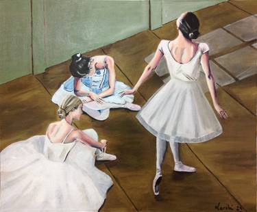 Original Figurative Performing Arts Paintings by Jean Francois Larche
