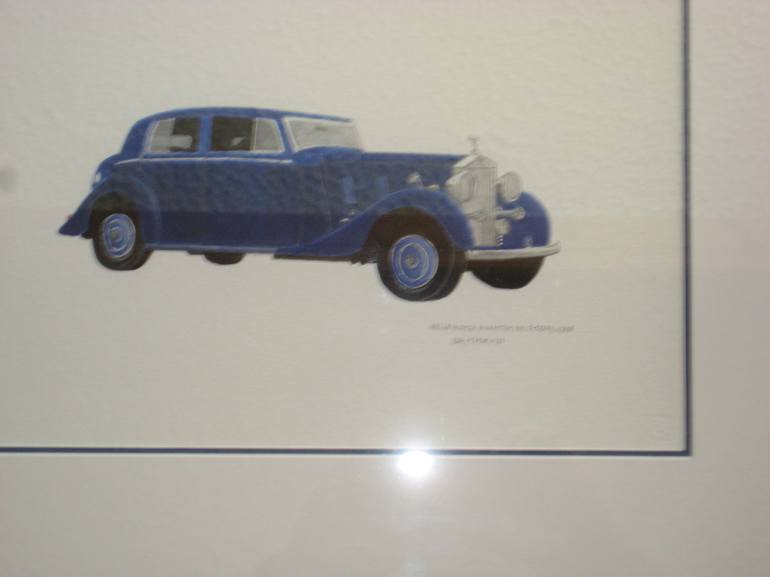 Original Realism Automobile Painting by David Roffey