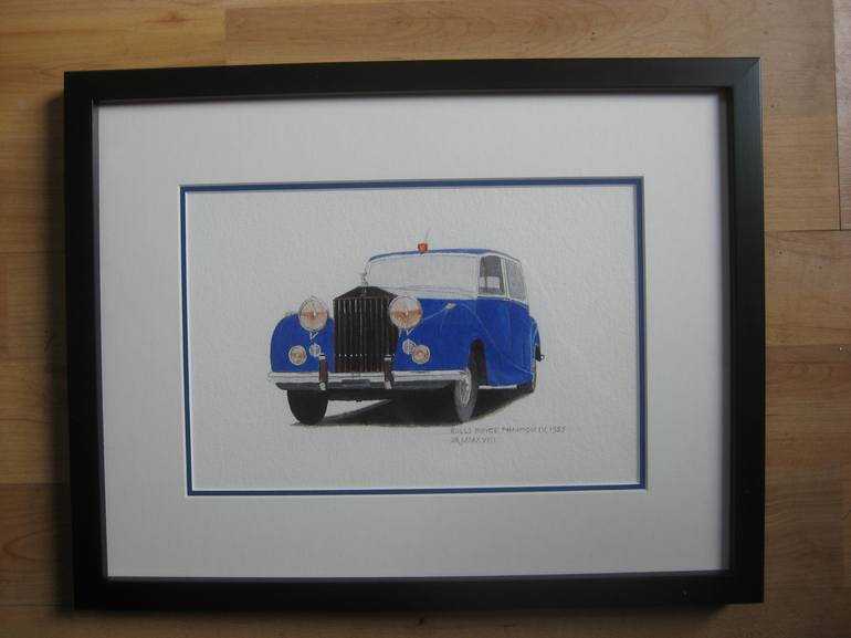 Original Realism Automobile Painting by David Roffey