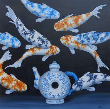 Original Fine Art Fish Paintings by Anne Bowen