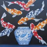 Colorful Koi by Anne Bowen