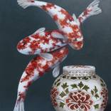 Peony Ginger Jar by Anne Bowen