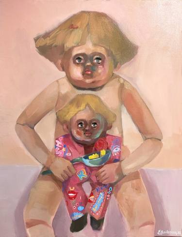 Original Contemporary People Painting by Estela Raileanu