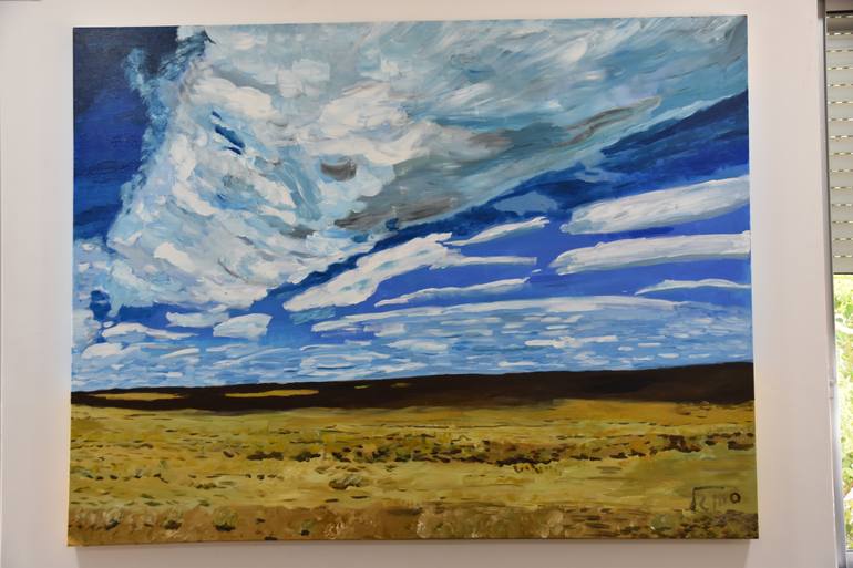 Original Impressionism Landscape Painting by Sivan Gal