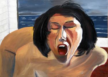 Print of Expressionism Erotic Paintings by Sivan Gal