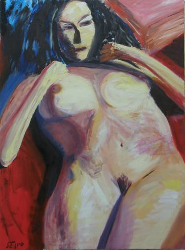 Print of Expressionism Nude Paintings by Sivan Gal