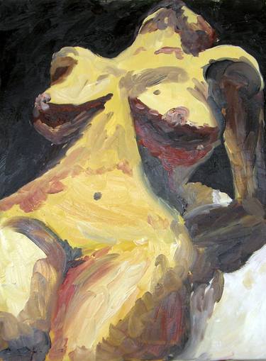 Print of Expressionism Nude Paintings by Sivan Gal