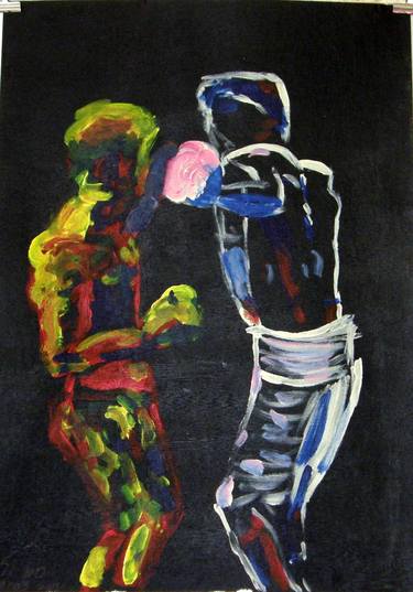 Print of Expressionism Men Paintings by Sivan Gal