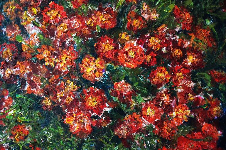 Original Fine Art Floral Painting by Anastasiya Bernie
