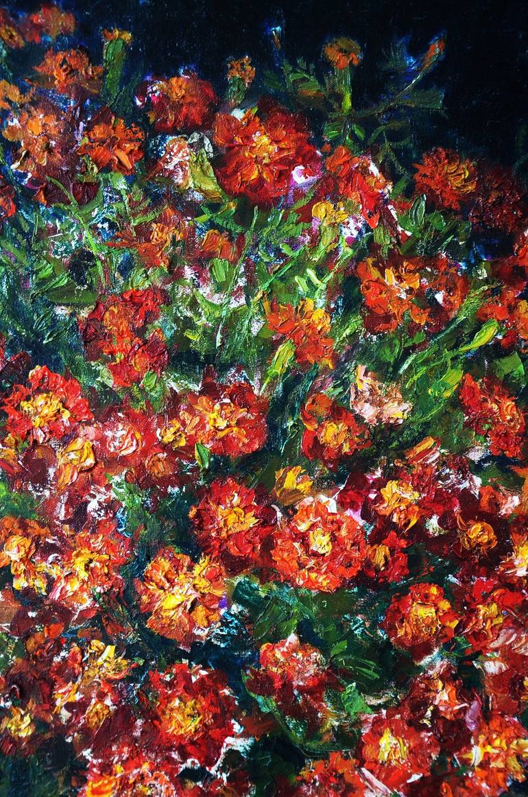 Original Floral Painting by Anastasiya Bernie