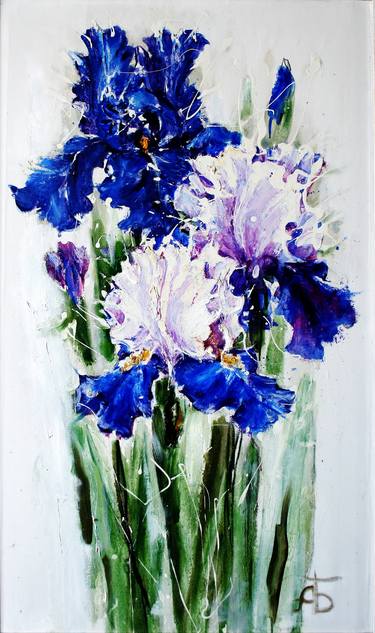 Print of Expressionism Floral Paintings by Anastasiya Bernie
