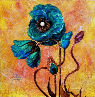 Print of Floral Paintings by Tracey Cky