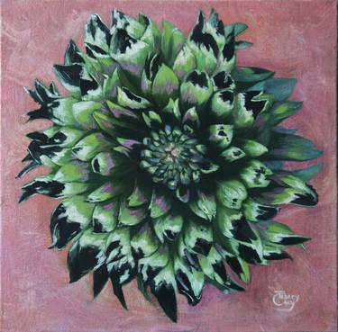 Original Conceptual Botanic Paintings by Tracey Cky