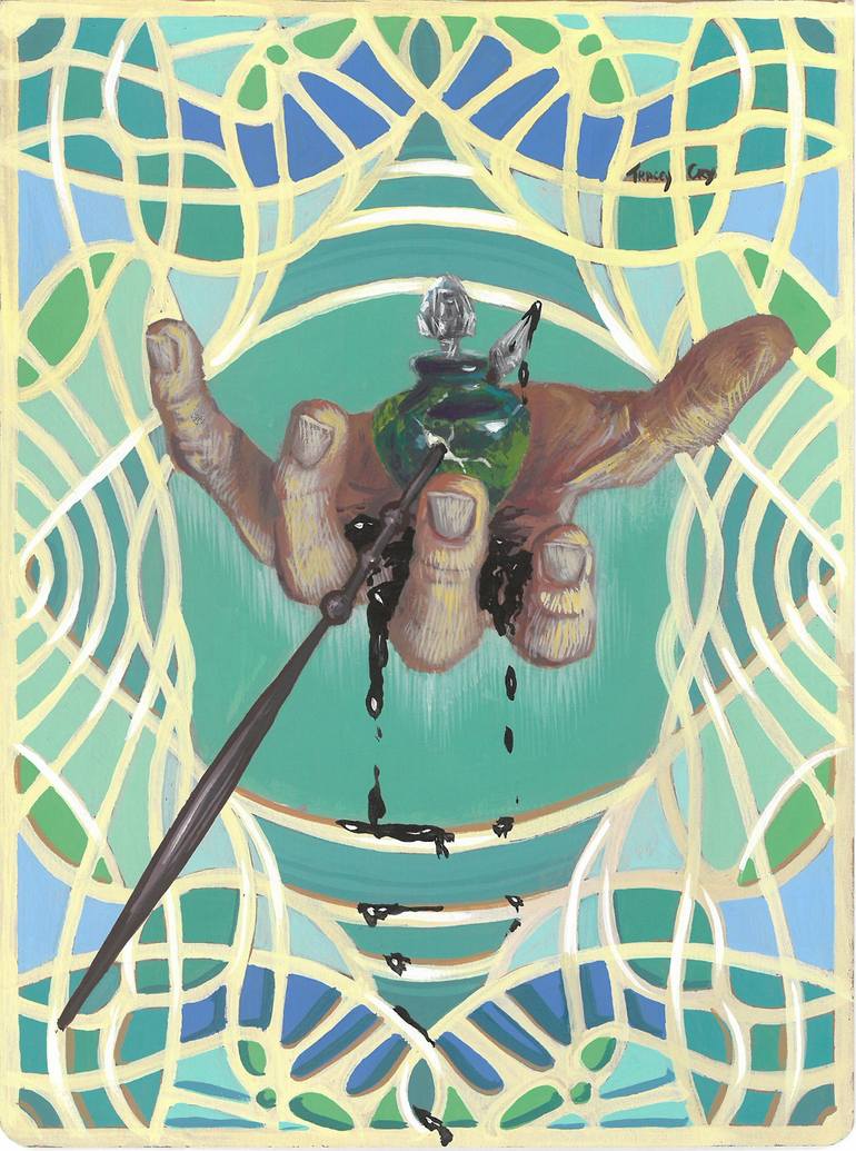 Print of Art Deco Fantasy Paintings by Tracey Cky