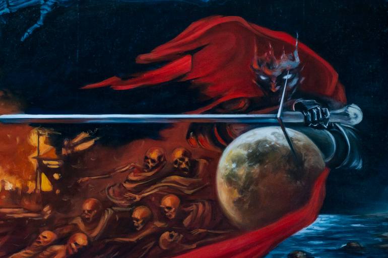 Original Conceptual Fantasy Painting by Tracey Cky