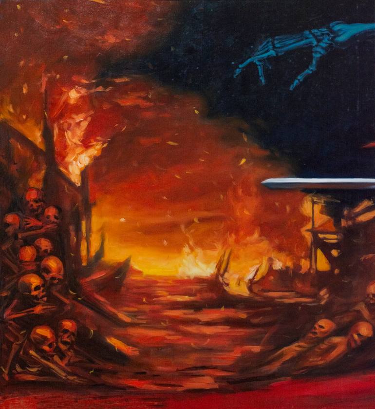 Original Conceptual Fantasy Painting by Tracey Cky