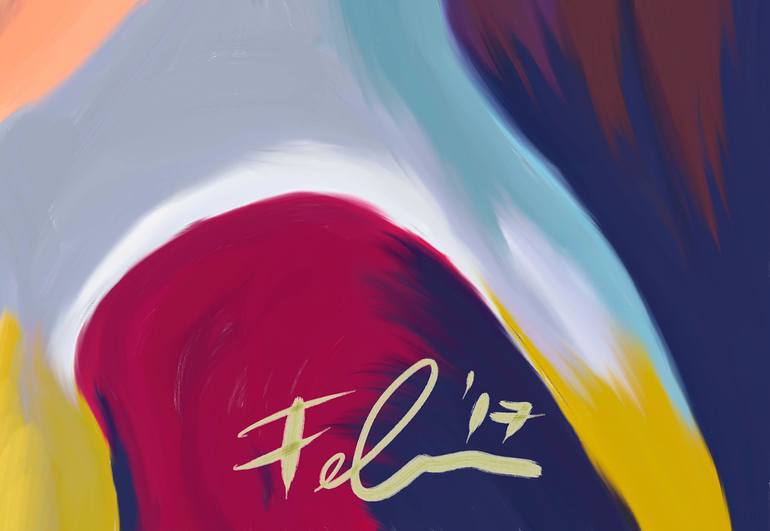Original Abstract Expressionism Abstract Painting by Will Felix