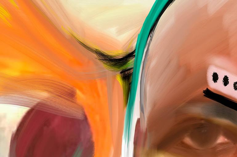Original Abstract People Painting by Will Felix