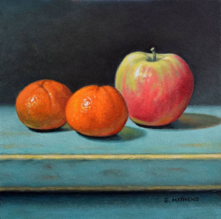 Apple and Oranges Painting by Gary Matthews | Saatchi Art Belgium