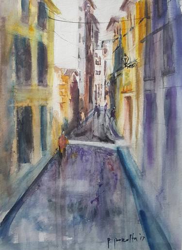 Print of Impressionism Cities Paintings by Socorro Pinky Peralta