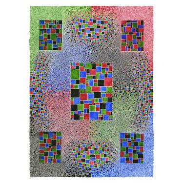 Original Fine Art Geometric Printmaking by Stella Zuegel