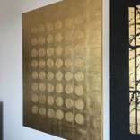 Gold leaf circles by Elvira Iorgulescu