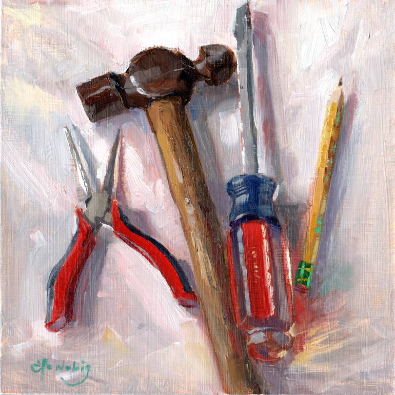 Tools of the Trade Painting by Elo Wobig 