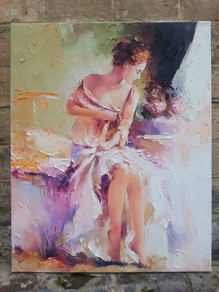 Original Women Painting by Denis Moroz