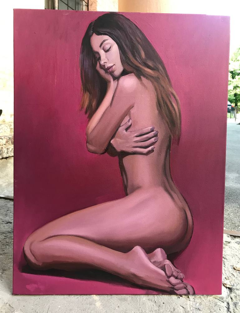 Original Nude Painting by Denis Moroz