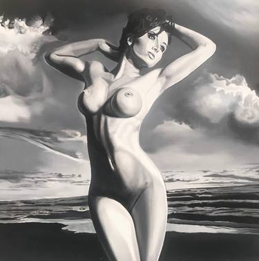 Original Photorealism Nude Paintings by Denis Moroz