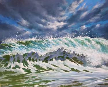 Original Photorealism Seascape Paintings by Denis Moroz