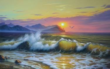 Original Seascape Painting by Denis Moroz