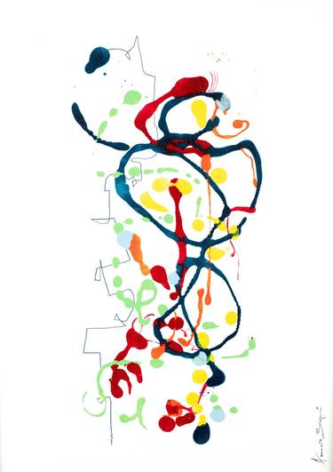 Original Minimalism Abstract Painting by Annia Burqué