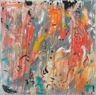 Original Abstract Expressionism Abstract Paintings by Annia Burqué