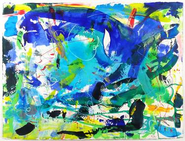 Original Abstract Expressionism Abstract Paintings by Annia Burqué