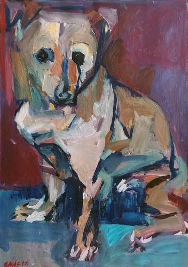 Print of Expressionism Dogs Paintings by Hanlee Chae