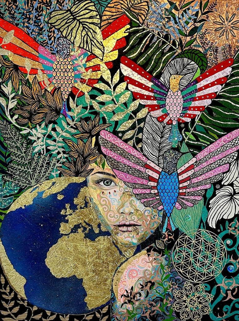 Print of Contemporary Women Paintings by Fabiana Vizzani Reis