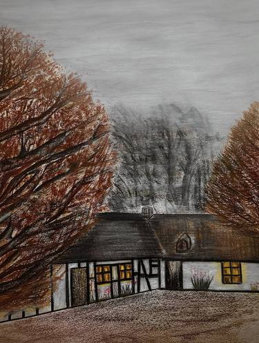 Original Realism Landscape Drawings by Liv Hansen