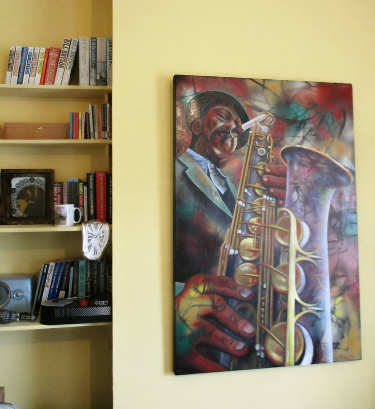 Original Abstract Music Painting by Mark Antony Skirving