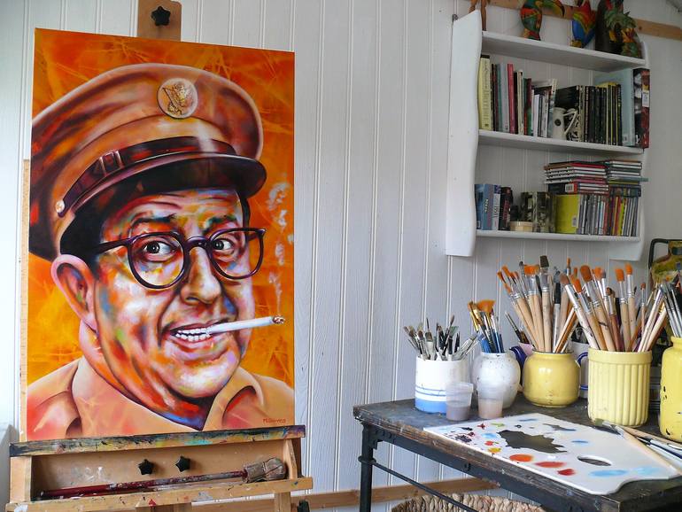 Original Figurative People Painting by Mark Antony Skirving
