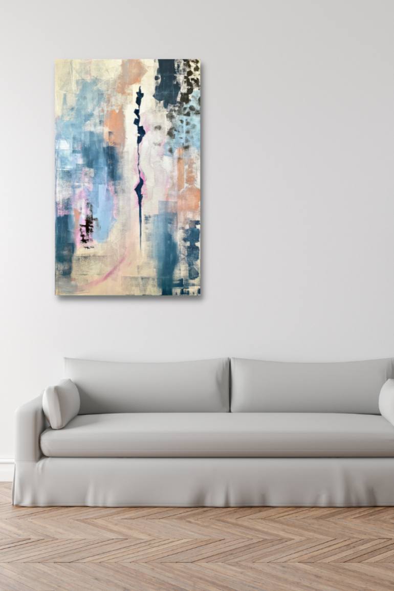 Original Abstract Expressionism Abstract Painting by Mayte Alquicira