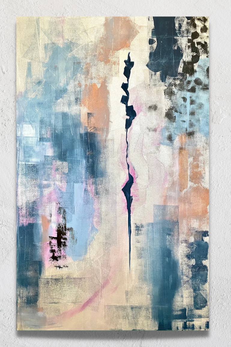 Original Abstract Expressionism Abstract Painting by Mayte Alquicira