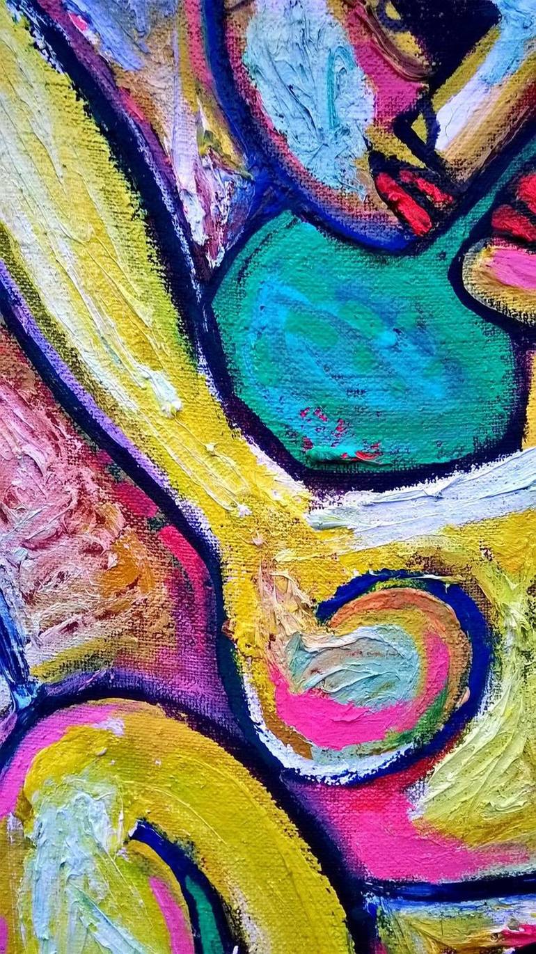 Original Expressionism Erotic Painting by Nikolay Sologubov